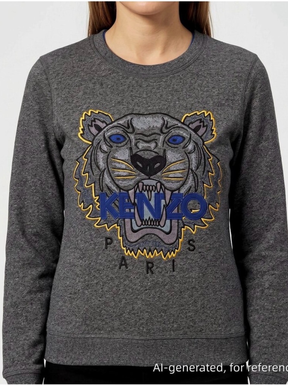 Kenzo Tiger Logo Sweatshirt Grey Blue
Size Small Authentic